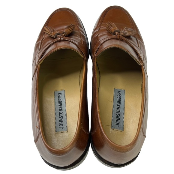 Johnston & Murphy Brown Leather‎ Dress Shoes Tassel Loafers Mens Size 9.5 main image 4